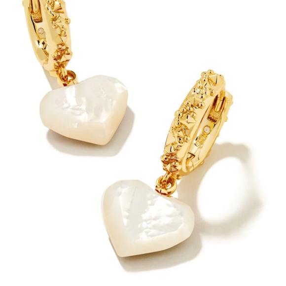 Kendra Scott Penny Earrings Mother of Pearl - Picture 2 of 3